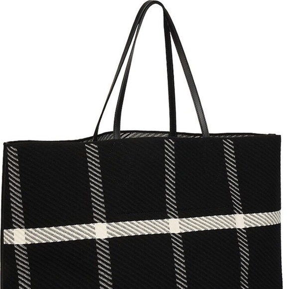 Alaïa Large Checked Logo Tote - Picture 2 of 9